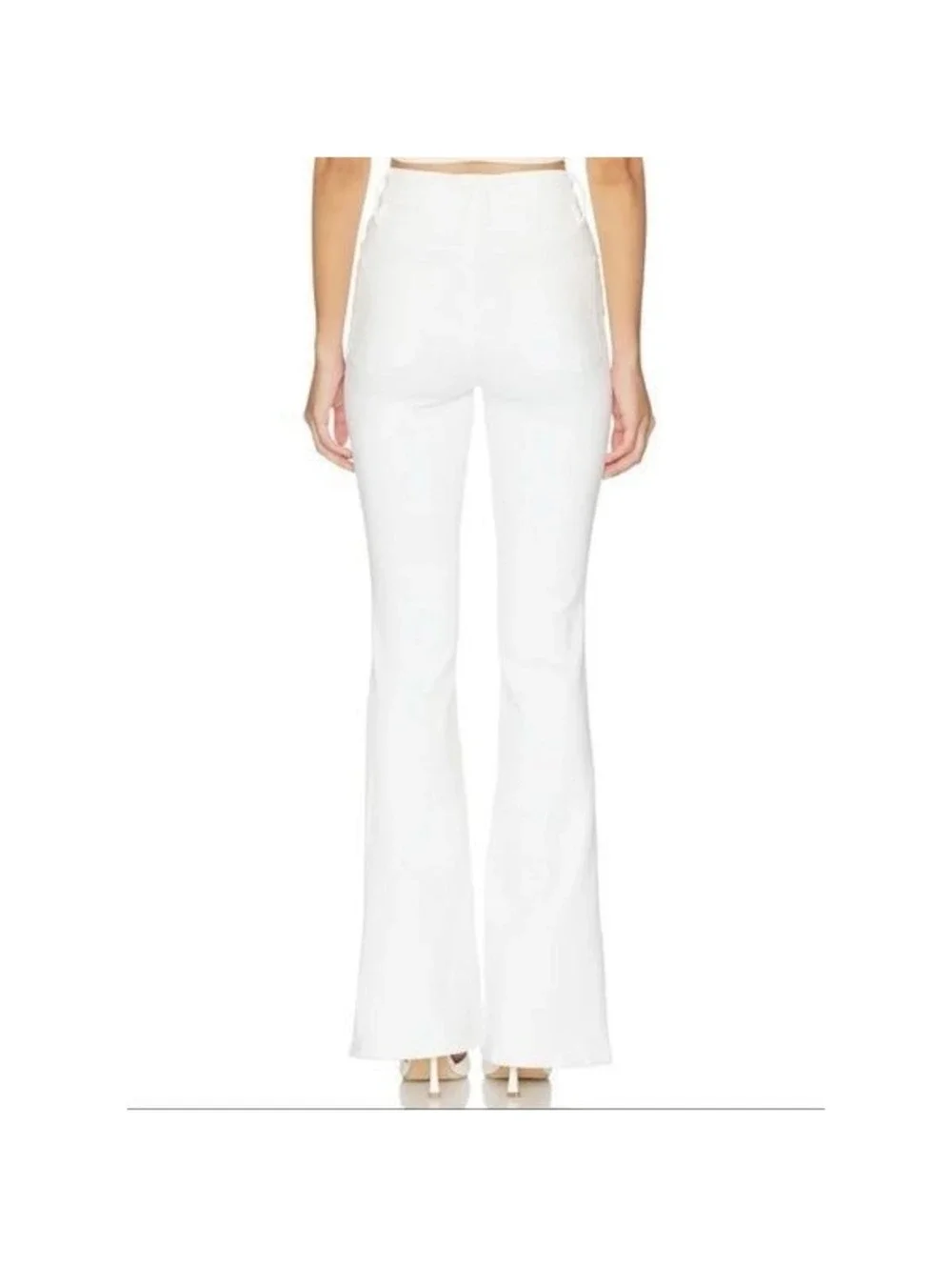 Good American White Flare Leg Jeans Sz 28
